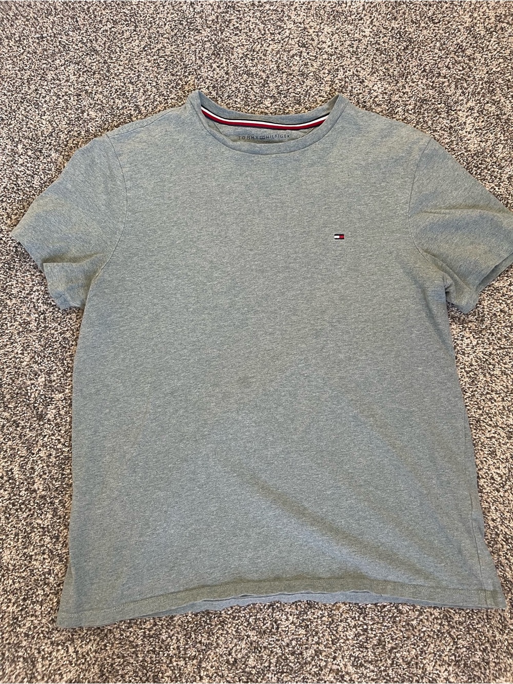 Tommy Hilfiger Short Sleeve Heather Sage Crew Tee